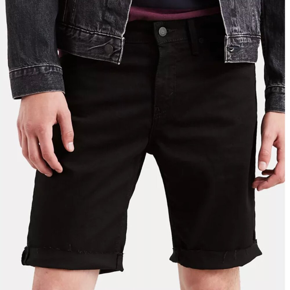 Levi's 511 Slim Fit Shorts Black Cut-Off Mens 38